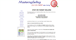 Desktop Screenshot of masteringselling.com