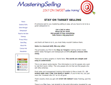 Tablet Screenshot of masteringselling.com
